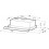 Кухонная вытяжка Krona Kamilla sensor 600 white glass (2 мотора)